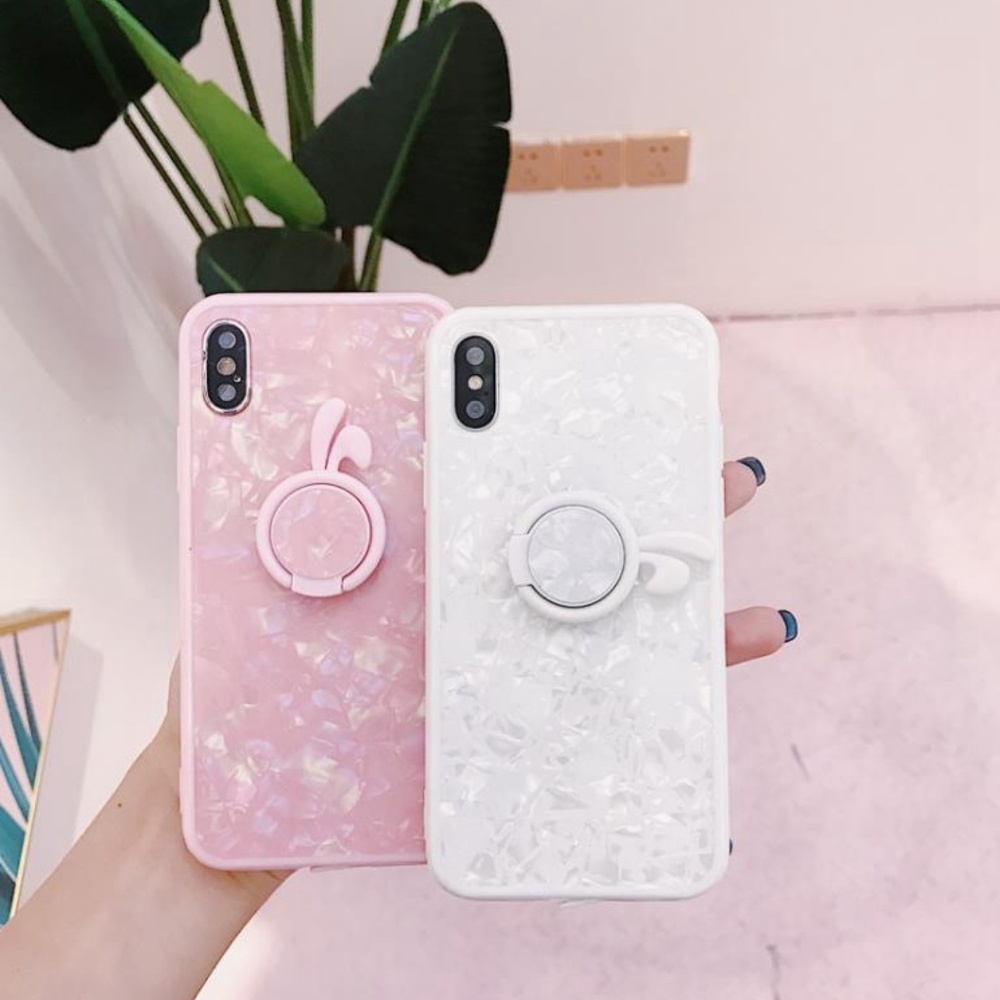 *NEW iPhone 7/8/Plus/6/6S Shell Ring Holder Case - Picture 3 of 8